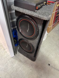 Studio Microphone, Fishing pole, 12” Pioneer Car Speakers, And 2007 GMC Envoy