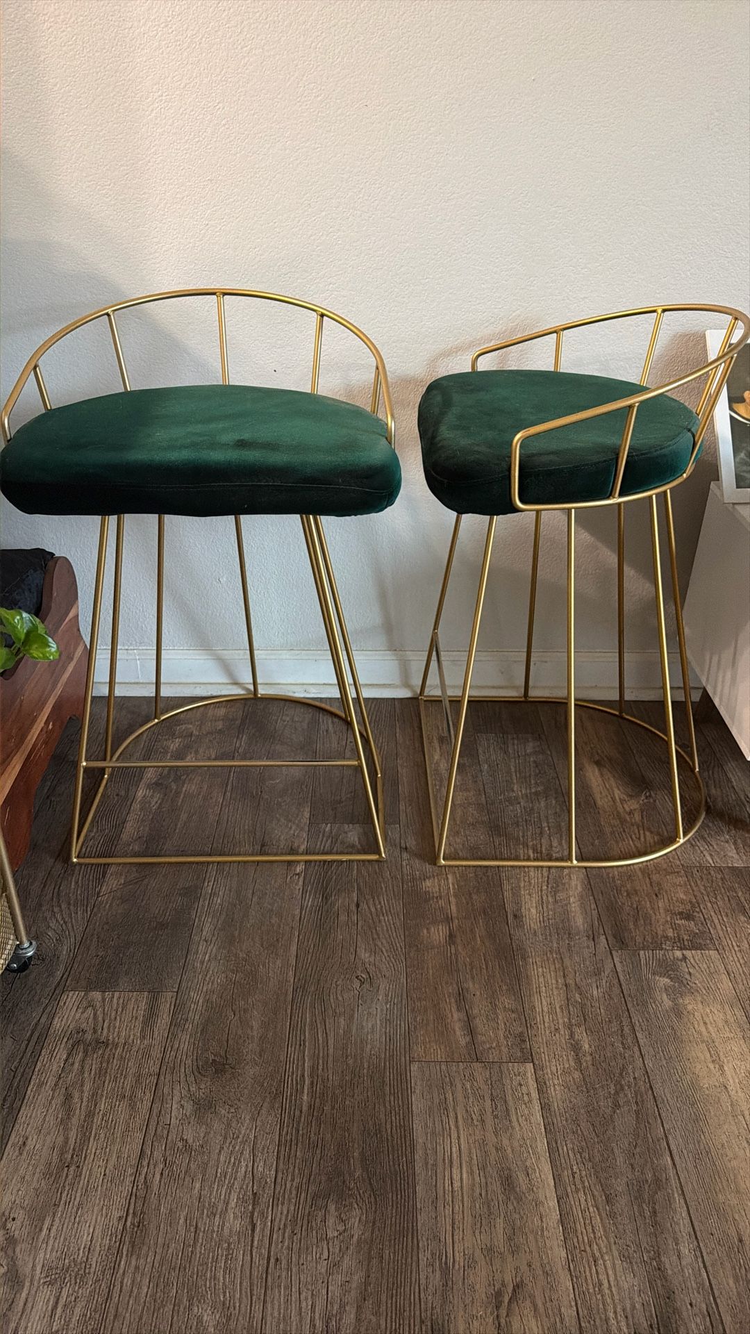 Set Of 2 Low back Counter Stools