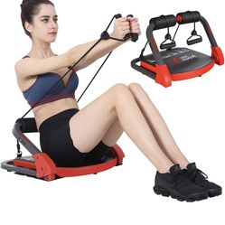 MBB Ab Crunch Machine,Exercise Equipment for Home Gym Equipment for Strength Training with Resistance Bands, Abs and Total Body Workout,Sole Brand and