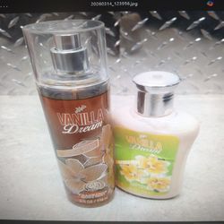 Vanilla Dream Fragrance Set – Body Mist & Lotion – Sweet Vanilla Scent