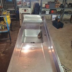 One Piece Stainless Steel Drop In Sink