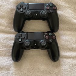 2 PS4 Controllers, Used But In Really Good Condition 