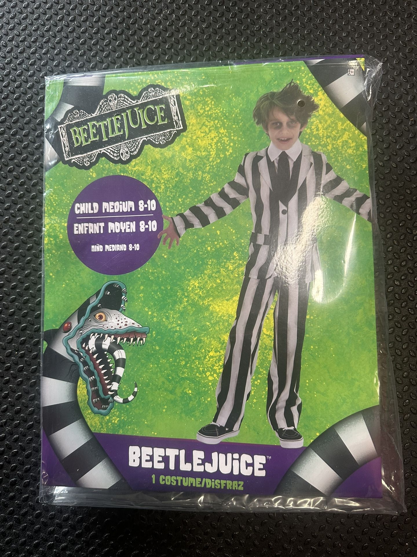 Kids Beetlejuice Halloween Costume Size 10/12