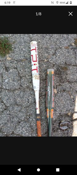 Demarini juggy stack 3D composite softball bat and easton ba
