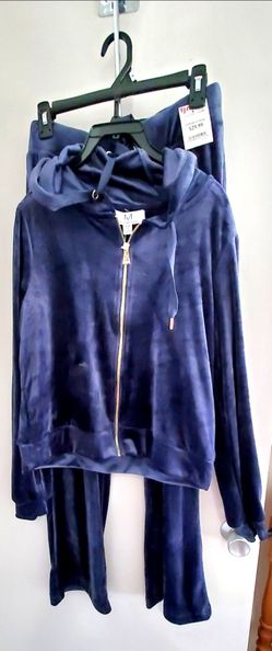 Magaschoni Velour 2-Piece Tracksuit Set - Size Medium