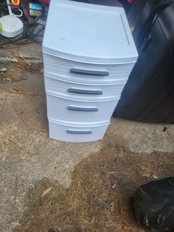 4-Drawer Plastic Storage Dresser