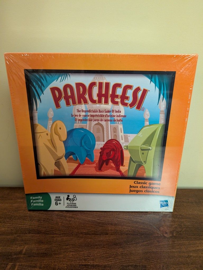 New 2009 Parcheesi Board Game By Hasbro