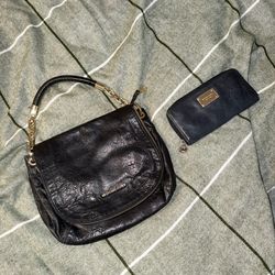Michael Kors Black Purse and wallet