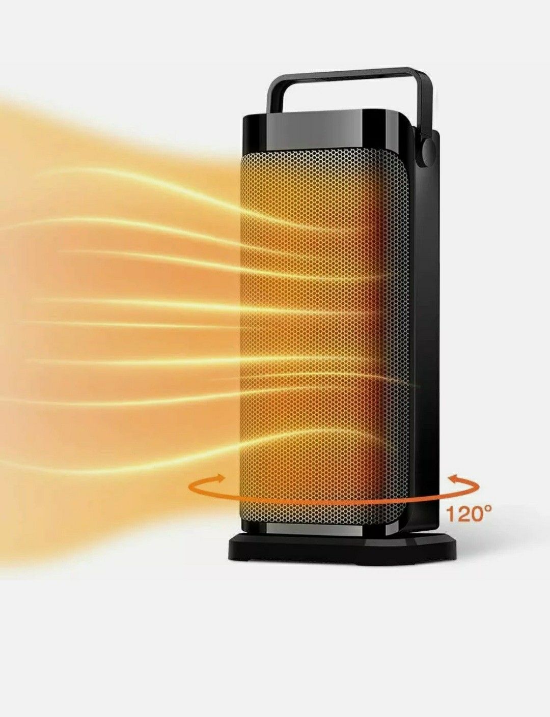 1500W Portable Electric Ceramic Quiet Tower Heater Fan Thermostat Fast Heating