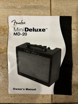 The Fender MD-20 Mini Deluxe amplifier 