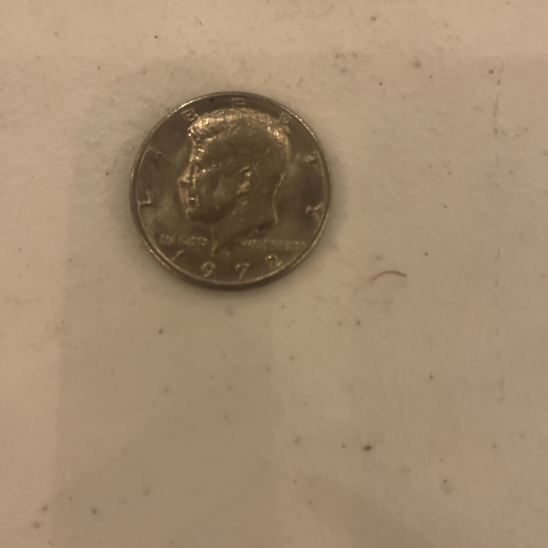Kennedy Half Dollor Silver Coin 1972