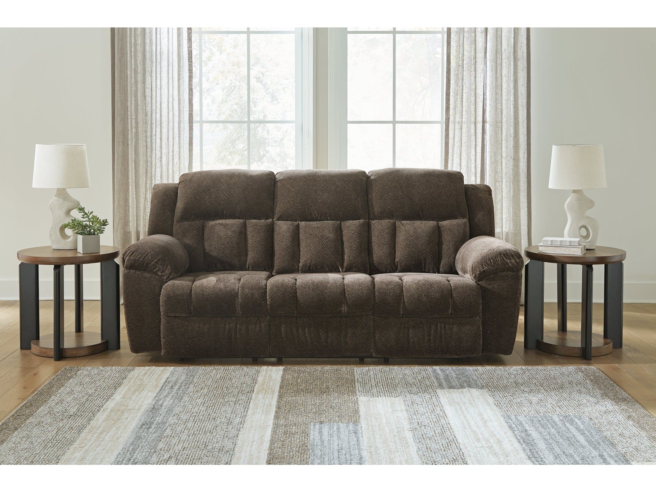 Frohn Chocolate Reclining Sofa