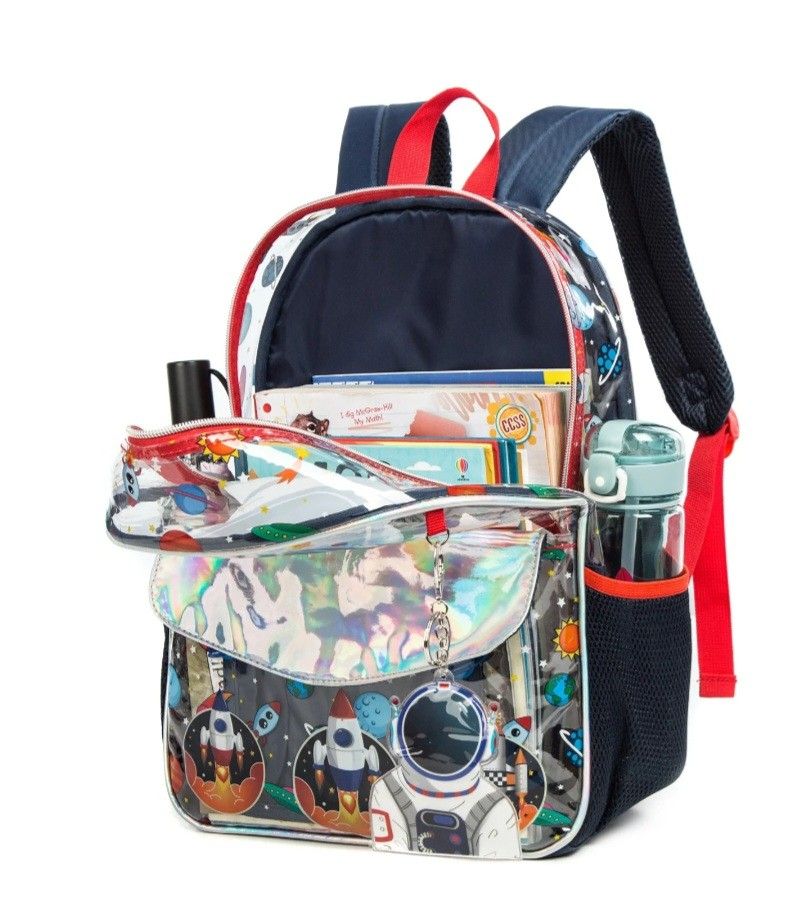 Jasminestar 3pcs Clear Unisex Backpack