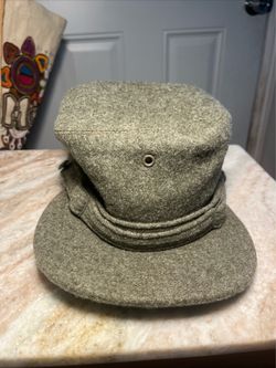 Vintage Swedish Military World War II Wool Winter Cap Size 57 ( Medium)