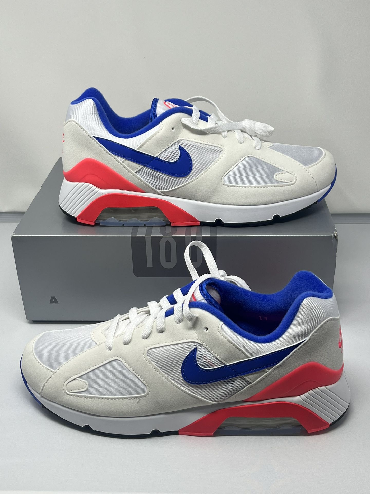 Nike Air Max 180 Ultramarine White Infrared Red Blue Mens Size 11 FJ9259 100 New