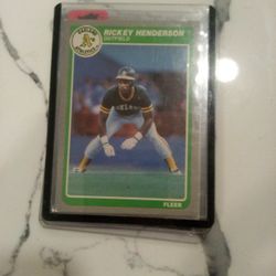 Ricky Henderson 85 Fleer