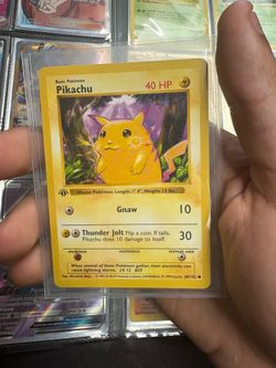 1st edition yellow cheek pikachu