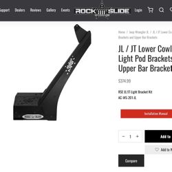 Rock Slide Engineering Light Bracket Kit