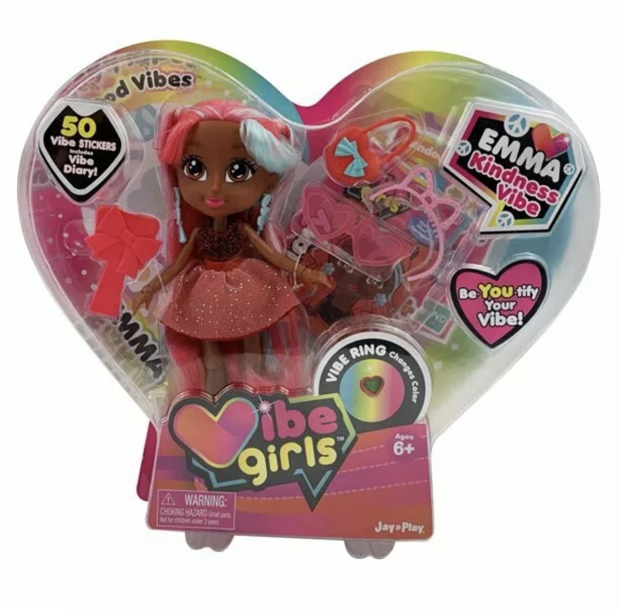 VIBE GIRLS EMMA KINDNESS VIBE DOLL 50 STICKERS & VIBE DIARY