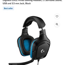 Gaming Headphones Logictech