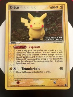 Pokémon Ditto Pikachu EX Delta Species 39/113 Holo