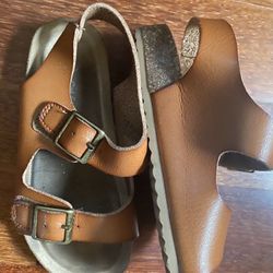 Brown Cat & Jack Toddler Girl Sandals Size 8