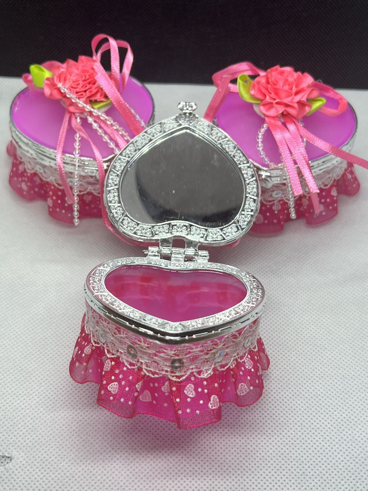 heart mirror jewelry box