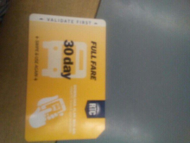 30 day bus pass new 50$