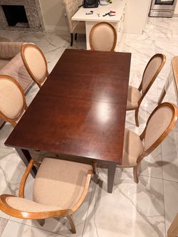 dining table and chairs