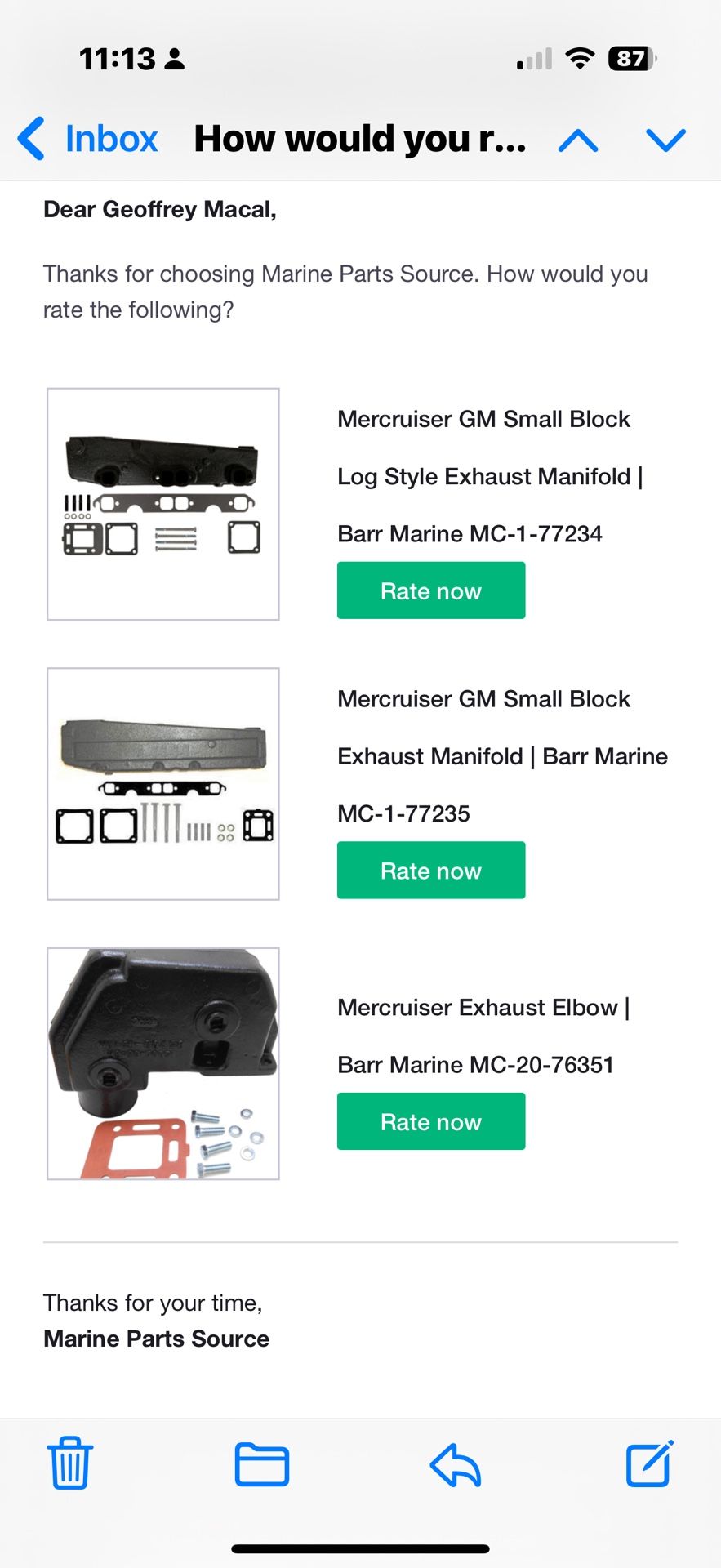 Mercruiser Exhaust Manifolds And Risers