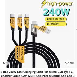 3-in-1 Fast Charger, New