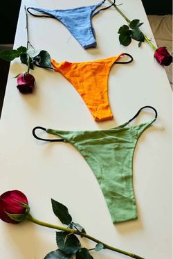 String Thong Underwear Set of 3 size small