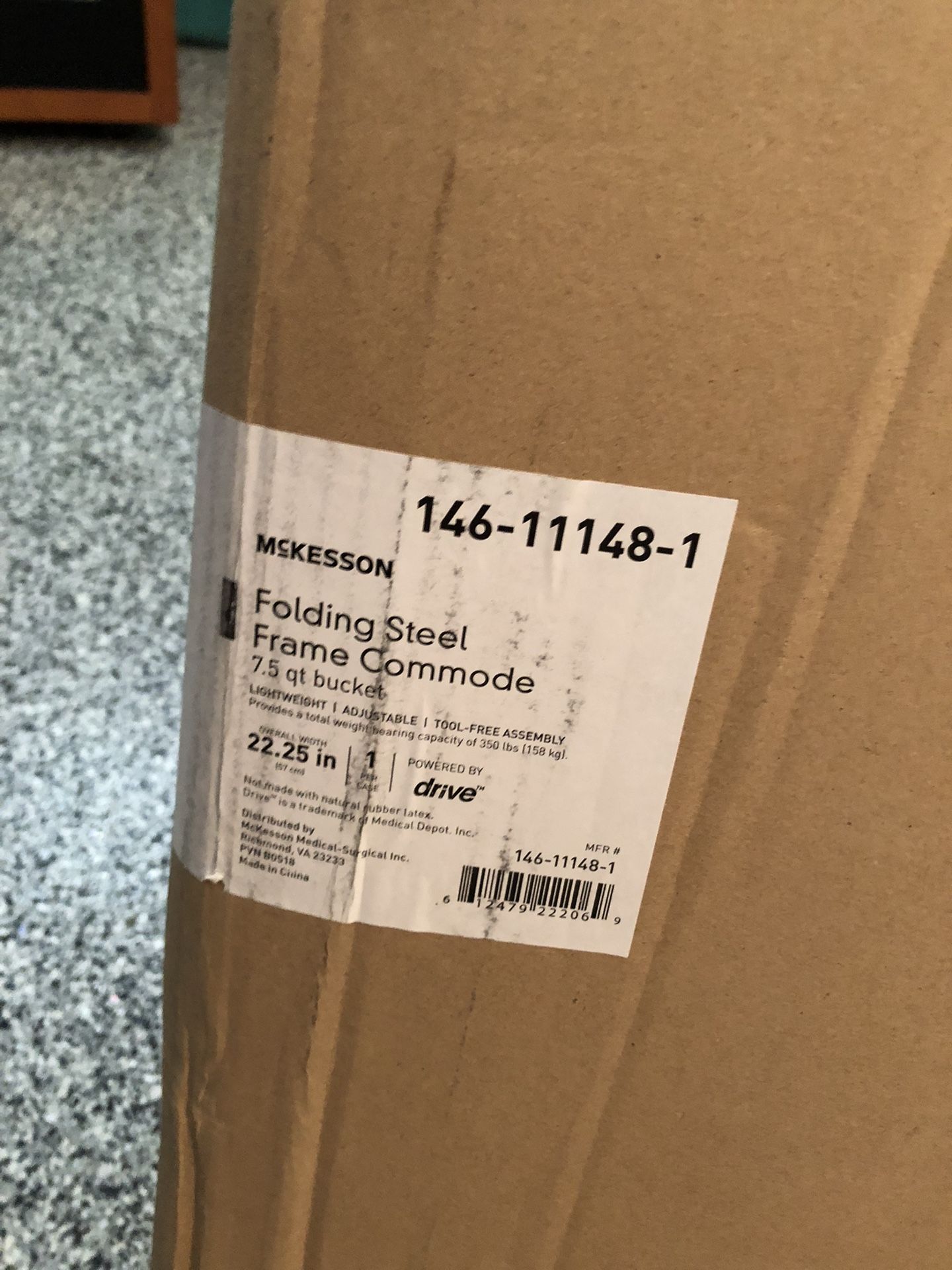 McKesson steel framed commode