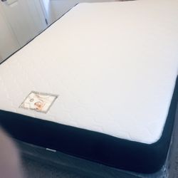 MATTRESS+BOX Queen Foam MIDIUM 11”thick Box Spring 9”Comfort+Quality Brand New In Plastic Delivery 🚚 Available FINANCE 