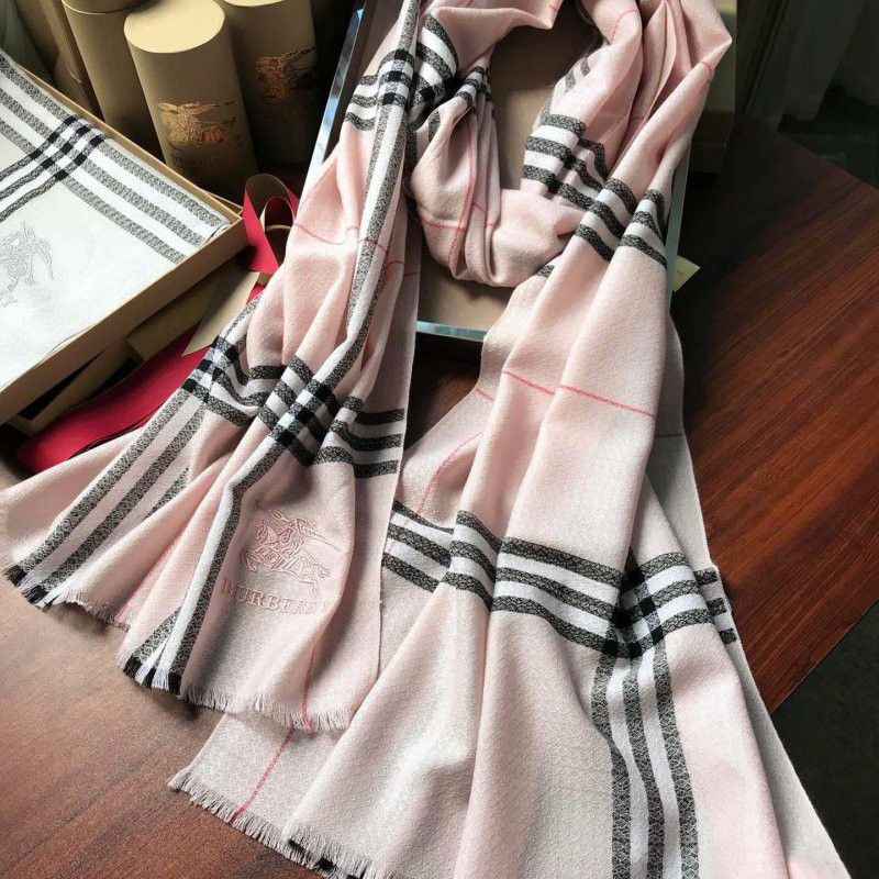 Pink Burberry Scarf 