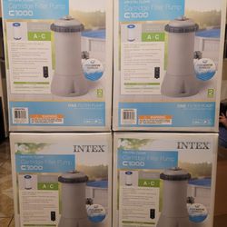 INTEX  FILTER AND PUMP FOR POOLS 1000GAL COMPLETE 
