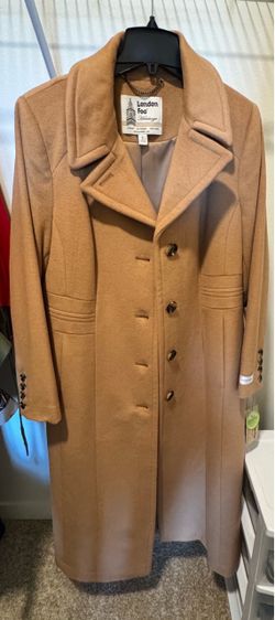 London Fog Heritage Camel Wool Coat Size L