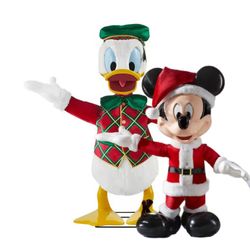 Mickey mouse and donald duck 4 ft animatronics christmas disney