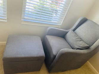 nursery glider and ottoman set