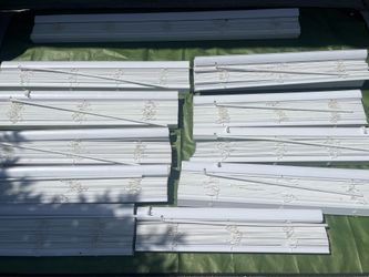 2-in White Cordless Faux Wood Blinds