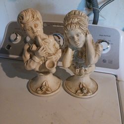 V.Kenrick Boy And Girl Statues