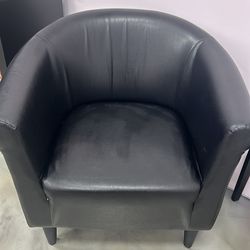 Black accent chair
