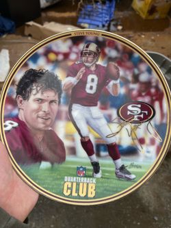 1997 Steve Young NFL Quarterback Club Collector Plate – Bradford Exchange 49ers