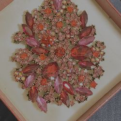 Stunning 4” Rhinestone Brooch