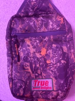 True Religion Camo Sling Crossbody Bag