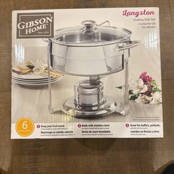 Gibson Home 6 Piece Chafing Dish Set