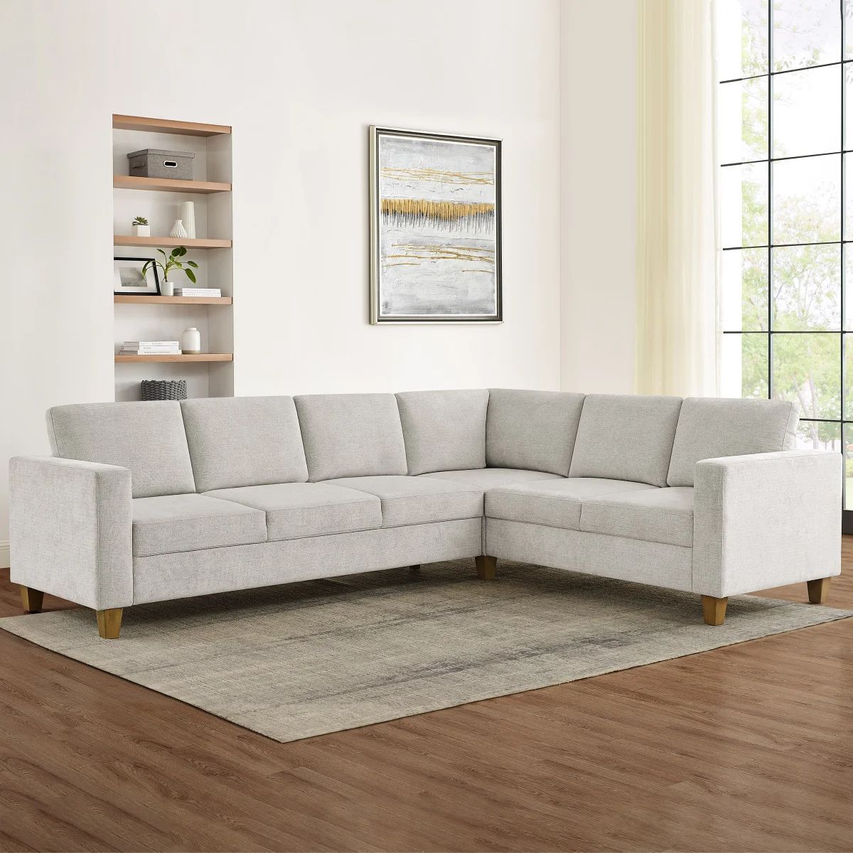 Thomasville Dillard Convertible Sleeper Sectional (MSRP $1600)