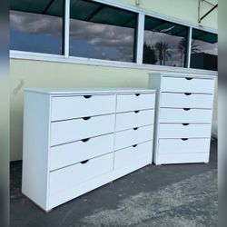 Dresser set / Five and Eighth drawers dresser