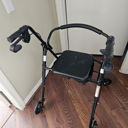 Walker with seat