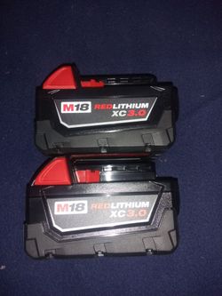 Milwaukee XC 3 amp batteries on sale $40 each